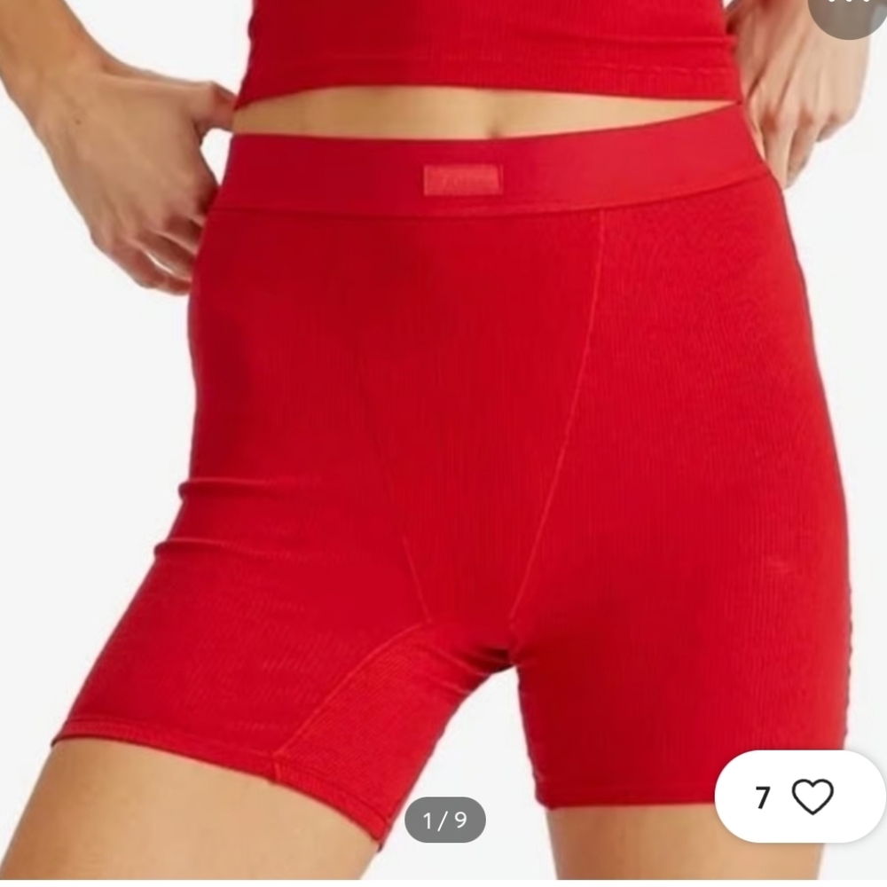 NWOT SKIMS WOMENS COTTON RIB BOXERS;SIZE:MEDIUM